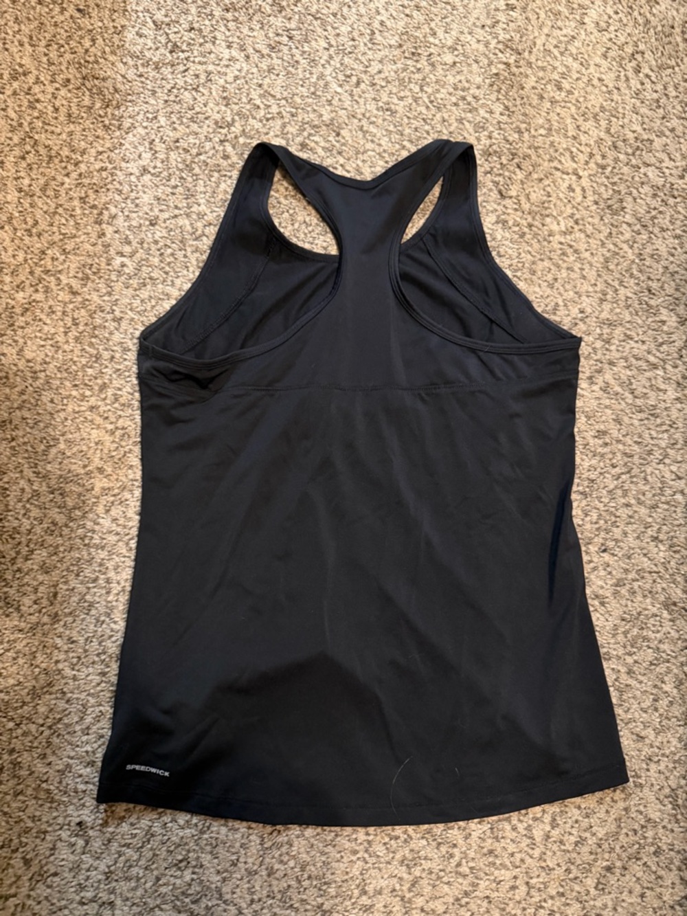Black Reebok Racerback Athletic Work Out Tank Top - Picture 3 of 5